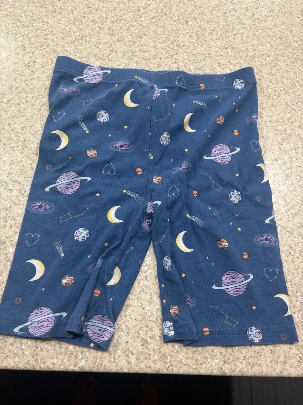 Carters size 14 shorts and short sleeve pajamas space theme 100% cotton